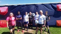 La capitaine de la section féminine, Soline Tessier ainsi que Les footballeuses du Coc foot ont un message pour vous. © Droits réservés, JJC RADIO, Sanka LAMBERT