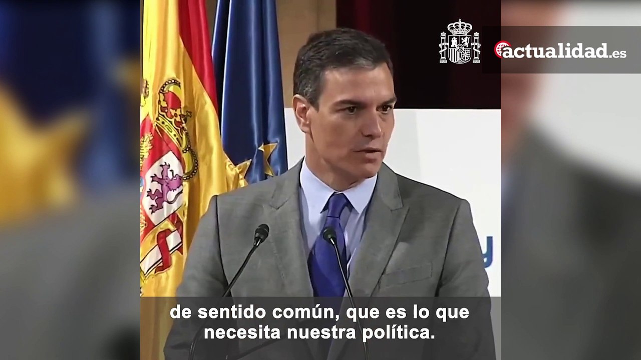 Pedro Sanchez: "Apostemos por la concordia y el reencuentro como armas de progreso".