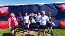 La capitaine de la section féminine, Soline Tessier ainsi que Les footballeuses du Coc foot ont un message pour vous. © Droits réservés, JJC RADIO, Sanka LAMBERT