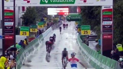 Cycling - Tour de Suisse 2021 - Mathieu van der Poel wins stage 2