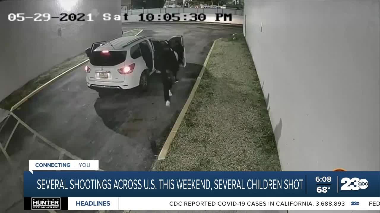 Several shootings across U.S. this weekend, several children shot