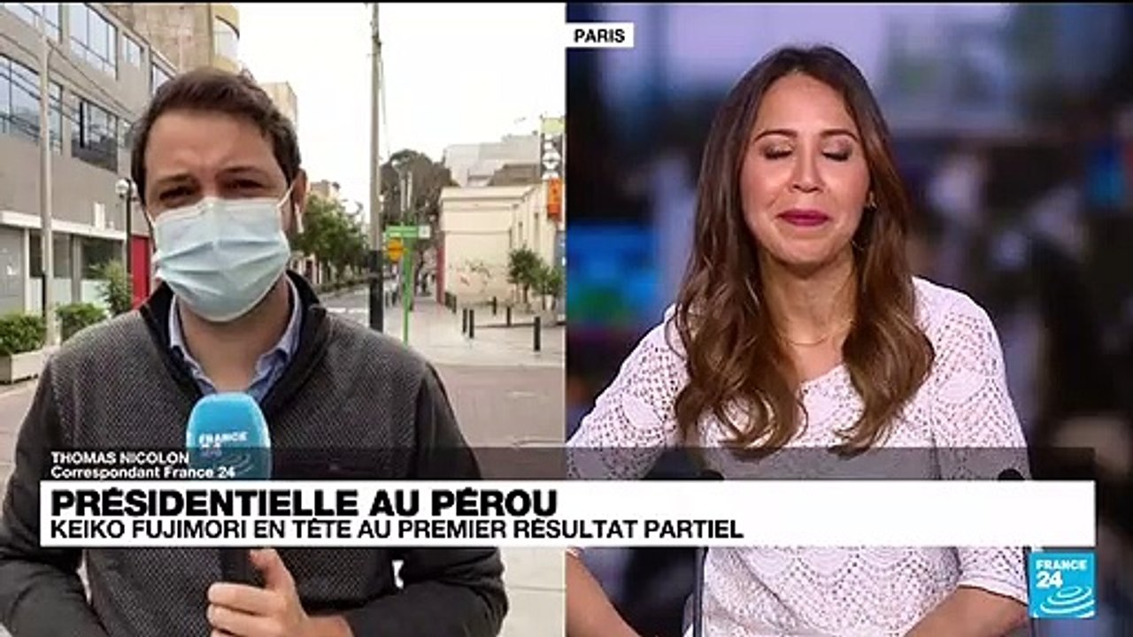 Présidentielle au Pérou : après 92 % des votes dépouillés, Keiko Fujimori est toujours en tête mais l'écart se réduit