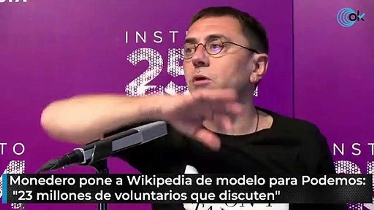 pone a Wikipedia de para Podemos: "23 millones de discuten" - Vídeo Dailymotion