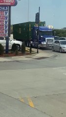 Tricked Out Semi-Truck With Spinners