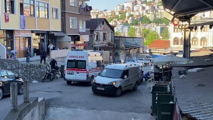 2 metreden beton zemine düşen yaşlı adam yaralandı