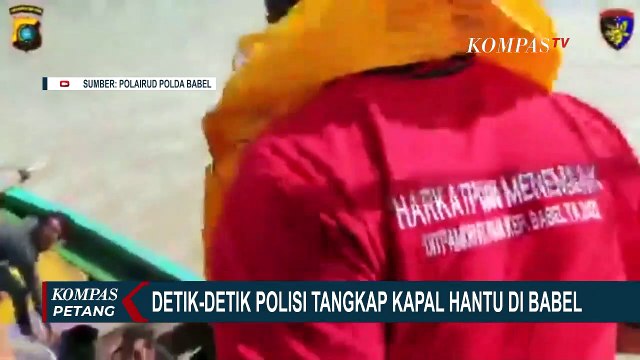 Momen Tegang Kapal Hantu Diburu Polairud Bangka Belitung dan Ditangkap di Hutan Bakau
