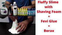 How to make Fluffy Slime with Shaving Foam in Hindi | शेविंग फोम के साथ फ्लफी स्लाइम कैसे बनाएं