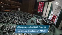 AMLO niega pérdida de diputados en San Lázaro; acusa a medios de propaganda