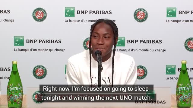 Gauff unwinding with UNO after reaching maiden grand slam quarter