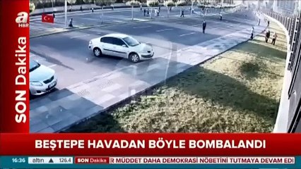 İşte hain darbecilerin Cumhurbaşkanlığı Külliyesi'ne  saldırı anı