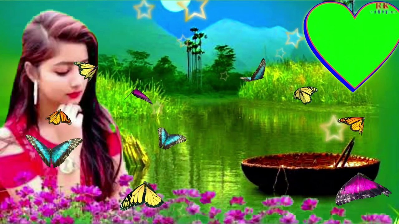 Tere Aage Piche Mera Dil Kho Gaya । Love song Green Screen Effects ।  Love #heart Green_Screen  । Sadi_background_Indian_shadi । Morning Effects ।।