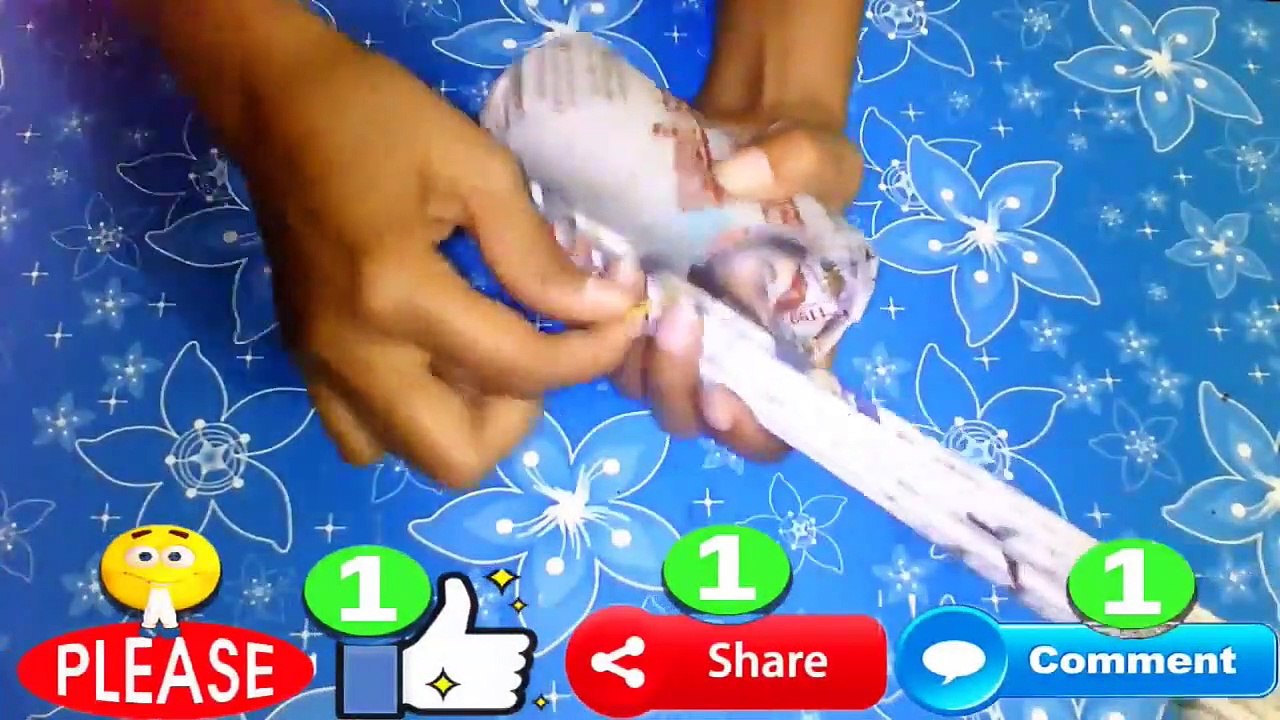 Kriya Koran: Cara Membuat Bunga Mawar Dari Koran / Kertas | Ide Seni & Kerajinan Yang Mudah