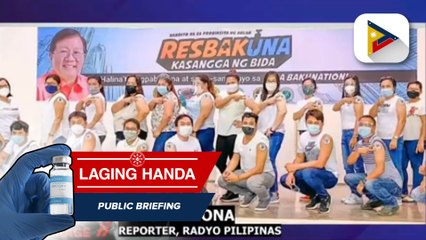 17.48% ng mahigit 1.3 milyon na healthworkers sa Western Visayas, nabakunahan na ng first dose ng COVID-19 vaccines