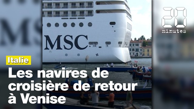 Les navires de croisières de retour à Venise
