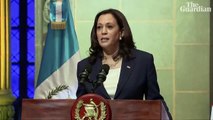 Kamala Harris tells migrants 'do not come' during talks in Guatemala