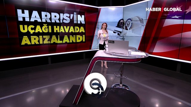Felaketin eşiğinden dönüldü! Kamala Harris'in uçakta zor anları