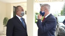 Son dakika haberleri! Dışişleri Bakanı Çavuşoğlu, Letonya Başbakan Yardımcısı ve Savunma Bakanı Pabriks ile görüştü
