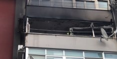 Palermo - Incendio al decimo piano di un palazzo nel quartiere San Lorenzo (08.06.21)