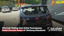 Diteriaki Maling Usai Antar Perempuan, Mobil Dirusak Massa di Cikidang Sukabumi