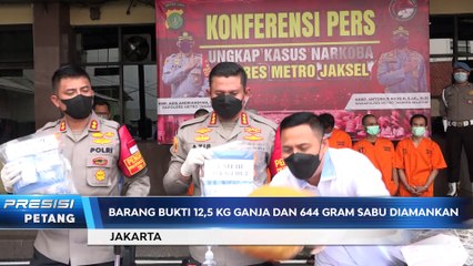 Satresnarkoba Polres Metro Jaksel Amankan Puluhan Kilogram Narkoba