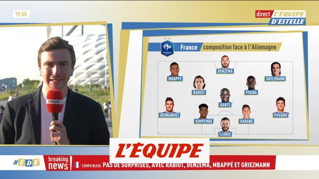 Avec Rabiot et le trio Griezmann-Benzema-Mbappé - Foot - Euro - Bleus
