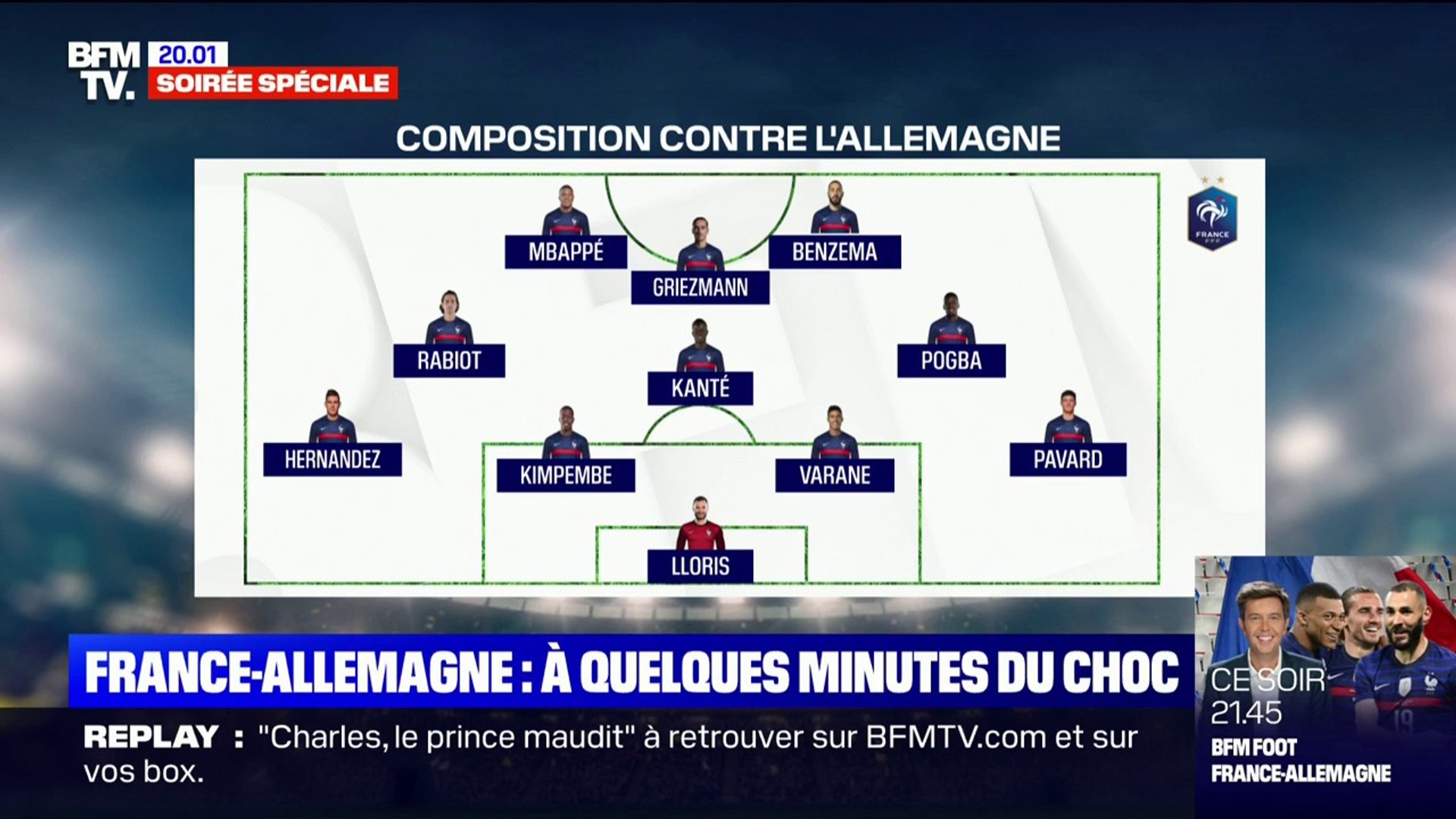 Voici La Composition De L Equipe De France Pour Son Match Contre L Allemagne Video Dailymotion