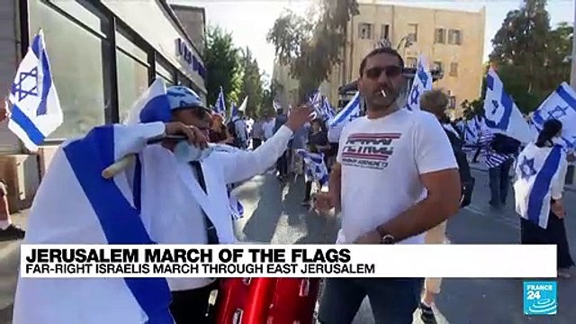 Jerusalem march of the flags: Far-right Israelis march in east Jerusalem
