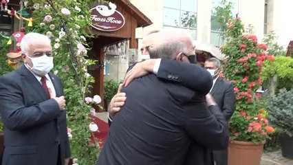 Çavuşoğlu, Türkiye-Azerbaycan Parlamentolar arası Dostluk Grubu Heyeti ile öğle yemeğinde buluştu