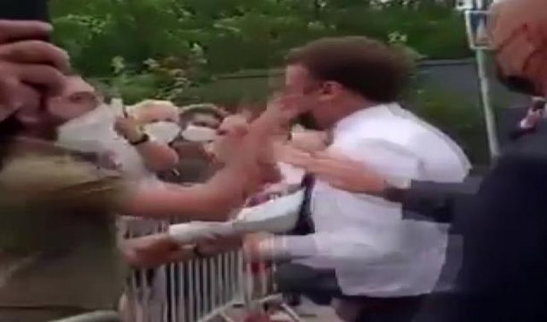 Son dakika haberleri... Fransa Cumhurbaşkanı Macron'a tokat şoku