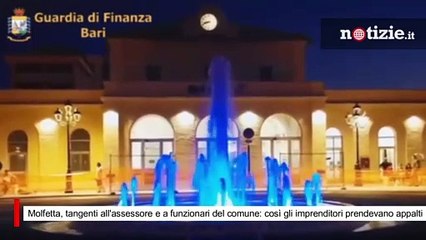 下载视频: Molfetta, tangenti all'assessore e a funzionari del comune: così gli imprenditori prendevano appalti