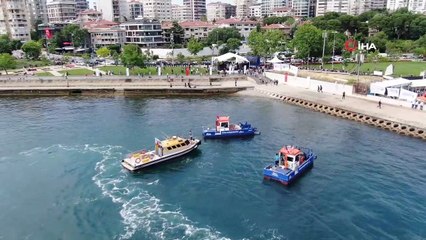 - Caddebostan'daki müsilaj temizliği havadan görüntülendi