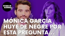La pregunta de Negre a Mónica García que la hacer huir para no responder: “Tengo que hacer esto…”