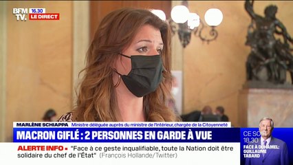 Marlène Schiappa: "Quand le président de la République est agressé, c'est chaque Français qui reçoit un coup"