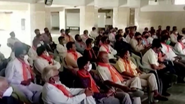 BJP organises membership program keeping covid norms aside