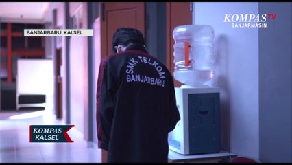 Inovasi Dispenser Otomatis Karya Siswa SMK di Banjarbaru, Diolah dari Barang yang Sudah Rusak