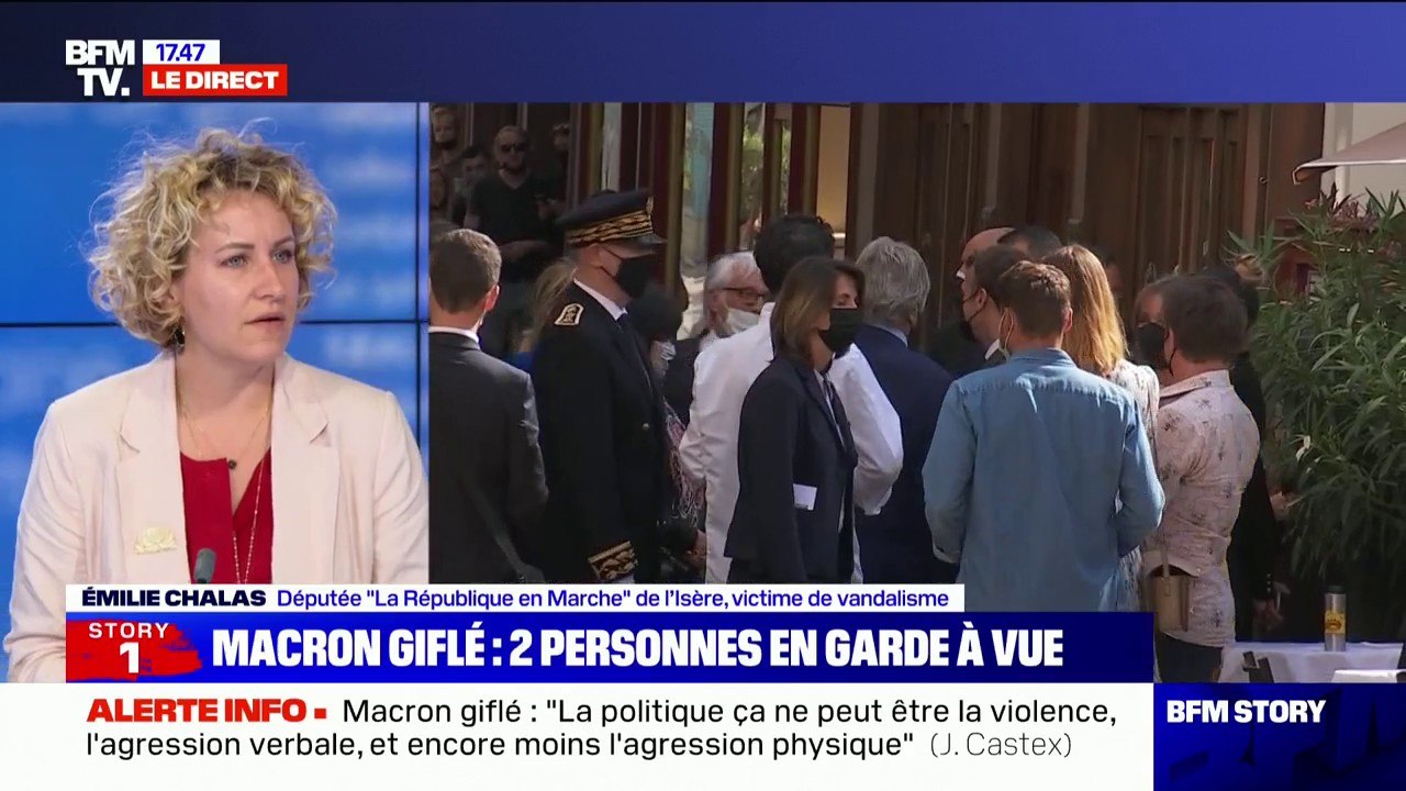 Macron giflé: pour Émilie Chalas (LaREM), "c'est un moment qui restera dans les mémoires"