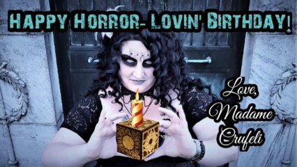Happy Birthday Horror Fan!  Horror Themed Birthday Greeting