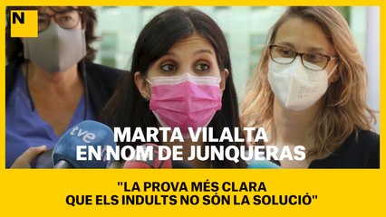 Vilalta, en nom de Junqueras: "La prova més clara que els indults no són la solució, malgrat que poden ajudar"
