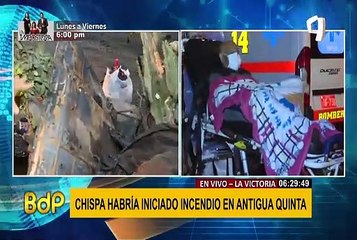 Incendio en quinta de La Victoria: mujer resultó herida por rescatar a su mascota