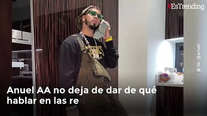 Anuel AA enseña su nuevo tatuaje en el cuello y lo llenan de críticas en redes
