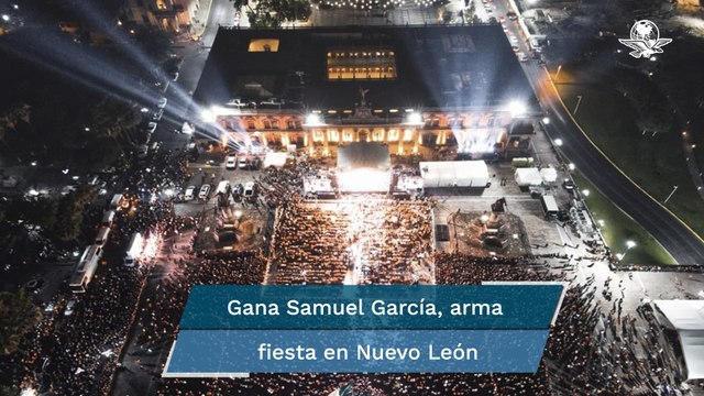 Con más de 50 mil asistentes; así festejó Samuel García en NL
