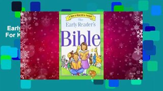 Early Readers Bible  For Kindle