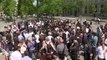 Rassemblement à Paris en soutien à Olivier Dubois, journaliste otage au Mali