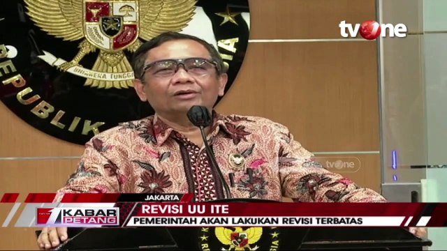 Pemerintah Akan Lakukan Revisi Terbatas UU ITE