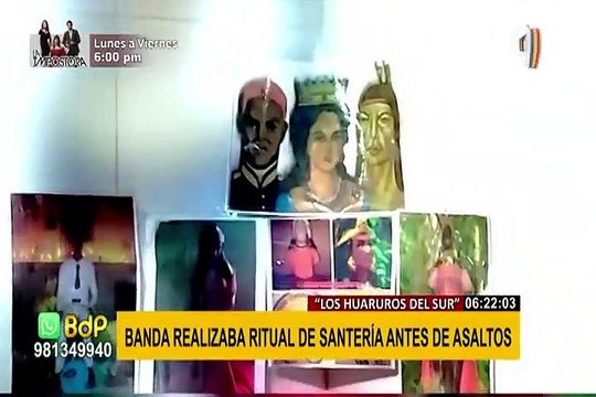 Banda criminal realizaba ritual de santería antes de cometer asaltos