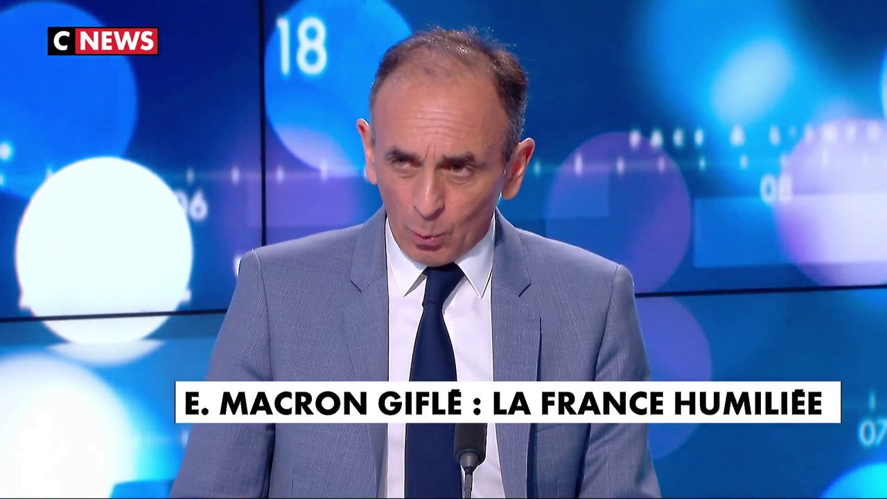 Éric Zemmour sur la gifle reçue par Emmanuel Macron : «Il a lui-même désacralisé la fonction»