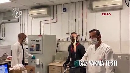 Bakan Dönmez, yeni keşfedilen gazın yakıldığı görüntüleri paylaştı