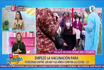 Ate: así inició la vacunación de personas entre los 60 y 62 años