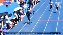 [이슈톡] 왜 이렇게 빨라…육상 선수 앞지른 카메라맨