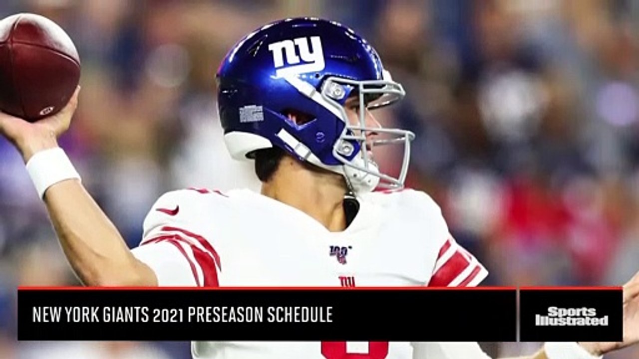 2021 New York Giants Preseason Schedule video Dailymotion